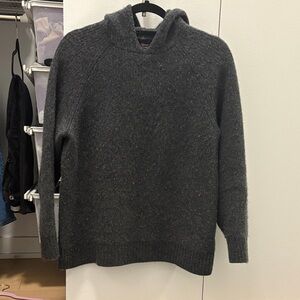 Quince Dark Gray Men's Mongolian cashmere hoodie Sweater